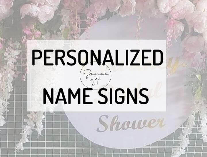 Personalized Name Signs